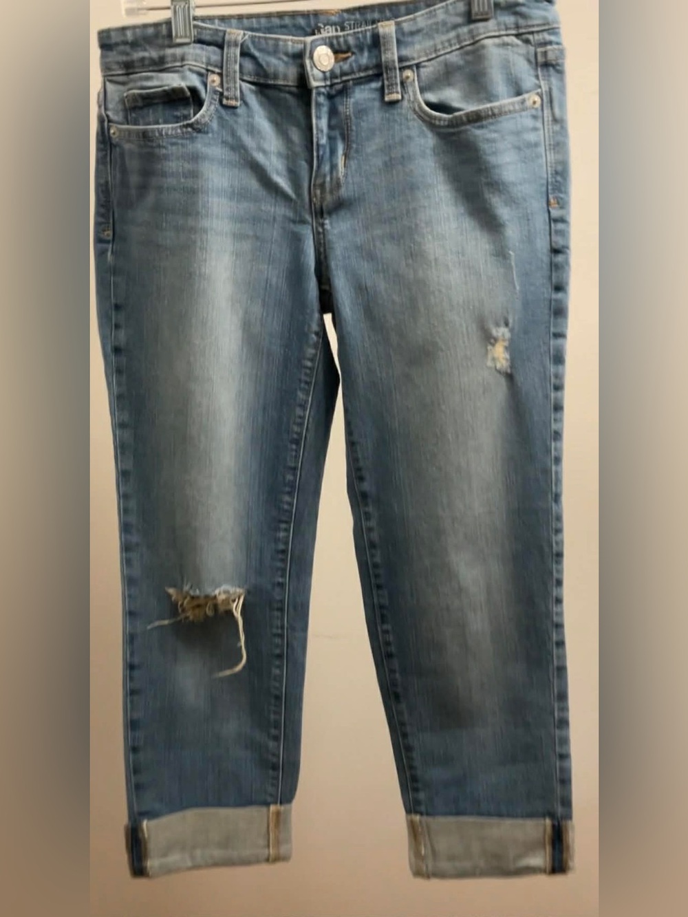 GAP Straight Crop Coupe 3/4 Droite Jeans